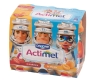Bild: Actimel (3 x Erdbeer + 3 x Marille) in bunter Aufmachung