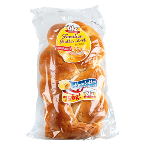 &Ouml;lz Familien Butter Zopf