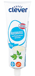 Clever Mayonnaise mit Freilandeiern 25 % Fett (Bild: VKI)