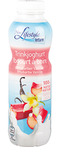 New Lifestyle Trinkjoghurt Rhabarber Vanille fettarm (Bild: VKI)